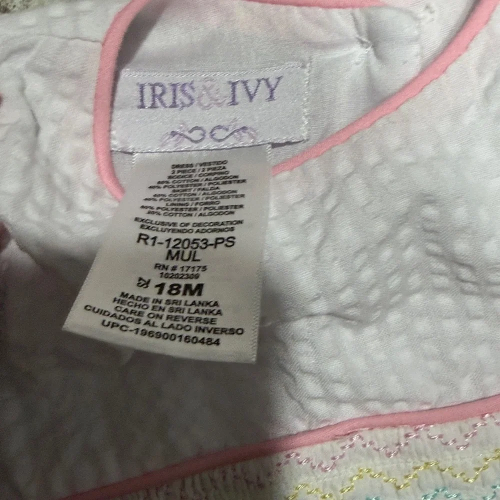 Iris & Ivy Pastel Striped Kids Dress